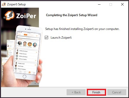 Zoiper5インストール画面２